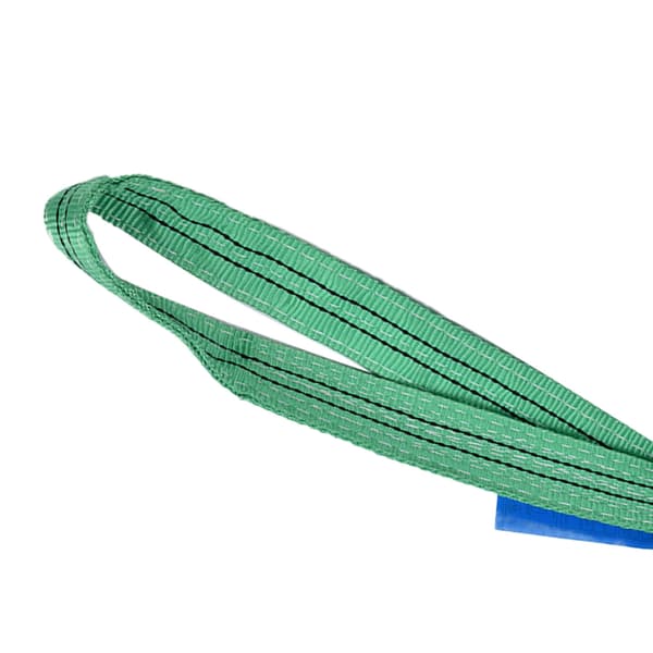 Kraftiga lyftselar 2 tons kapacitet platta polyesterband, 4m (13.12ft) färgglada, 2-pack