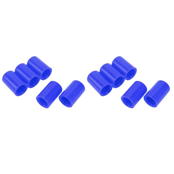 10 st silikonblindlock universell insugningsvakuumslang rörändplugg innerdiameter 14 mm blå