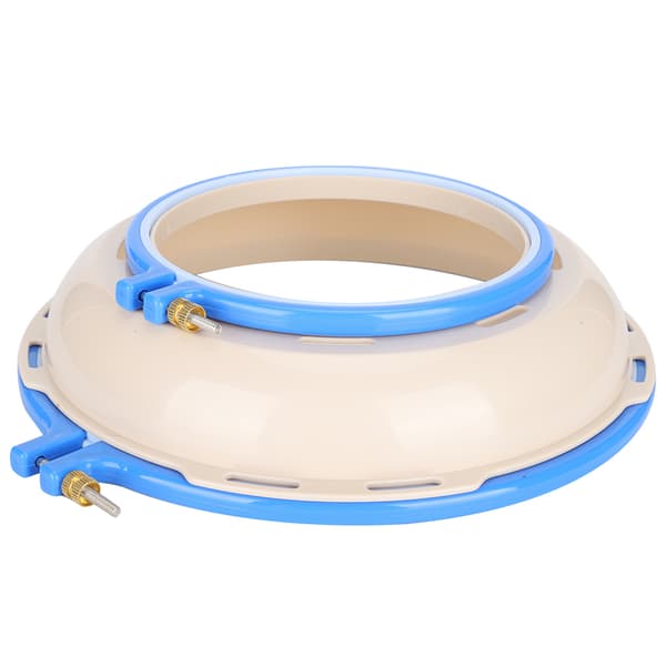 2 st broderiringar cirkel korsstygn ring plastram 1 st broderiringstativ