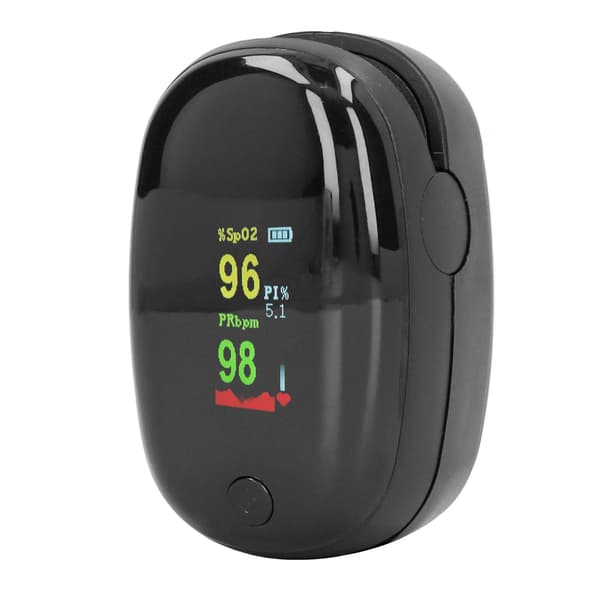 Fingertipspuls-oximeter SpO2-måler Blodiltmætningsmonitor med snor