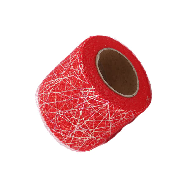 Tyllirulla Symphony Spider Messy Web Tyllirulla DIY Rusetti Päähine Materiaalinauha Punainen