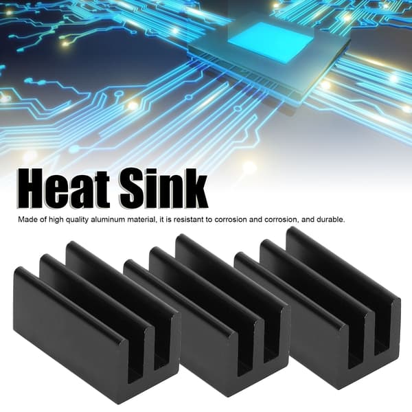 40 st kylflänsar i aluminium för PCB-chip 8,5x8x16mm