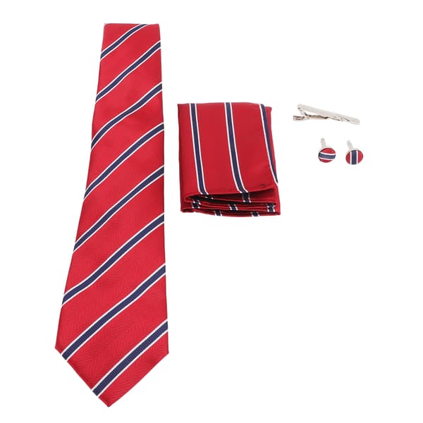Herre slips klassisk stribet polyestergarn let at matche garanterer holdbarhed herreslips til forretning