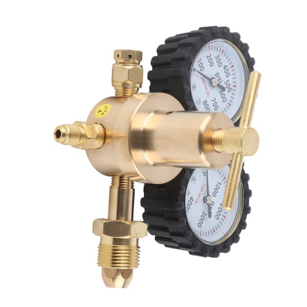 Kvælstofregulator CGA580, Dobbelt Manometer, 0-800 PSI Udgang, Lufttrykskontrol