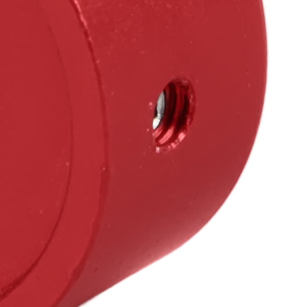 Aluminium Pedal Switch Cap Rød til Elguitar Spike Guard, Inkluderer 1 Topper 1 Skruenøgle 1 Tilbehør