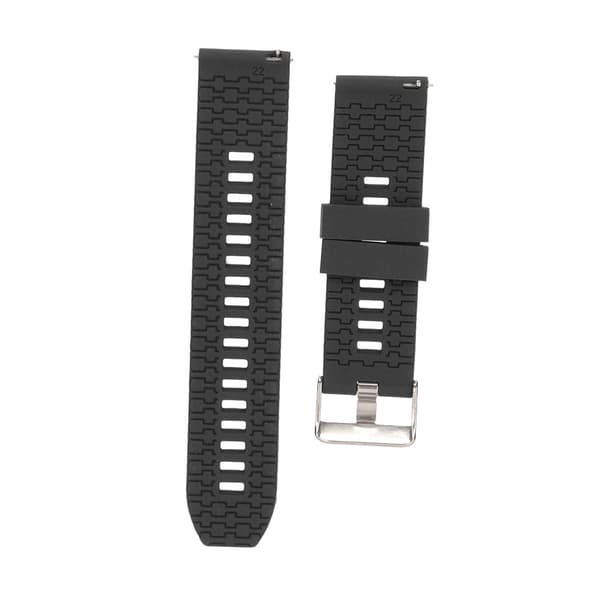 Universal 22 mm silikone quick-release urrem til Realme Watch 2, sort