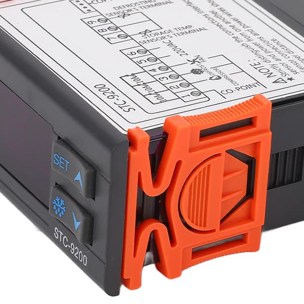 Kølerumstermostat Digital Dobbelt Probe LED Display Fryser Controller 220VAC