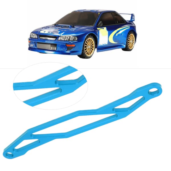 Fjärrkontroll Bil Batteri Tryckplatta Ultralätt Aluminiumlegering Batterifäste för TAMIYA TT02 Blå