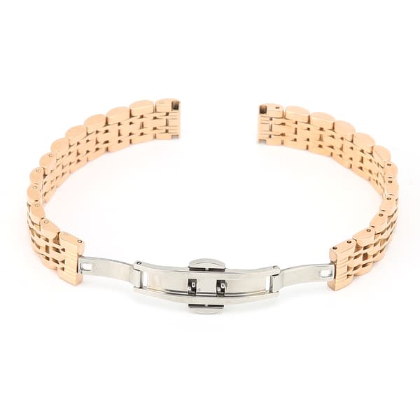Udskiftning Rosaguld Rustfrit Stål Urrem 12mm 0.5 tommer Unisex Håndledsrem