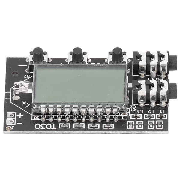 FM-sender modul 2CH LCD-skærm 76-108MHz Stereo Audio Board 3.6-15V