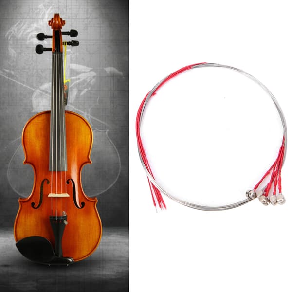 5 stålstrenge til violin E, 3/4 4/4 størrelse udskiftningsstrengesæt
