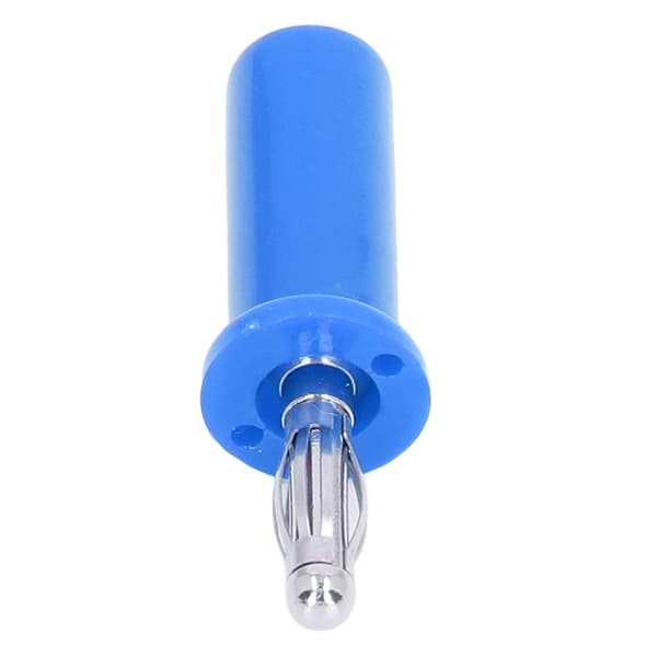 10 stk. 4 mm blå bananstik højttalerstik messing ABS loddetype til lydudstyr