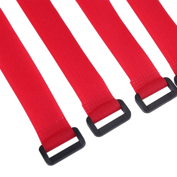 5-pack nylon cykelstyrremmar - röd (set om 5)