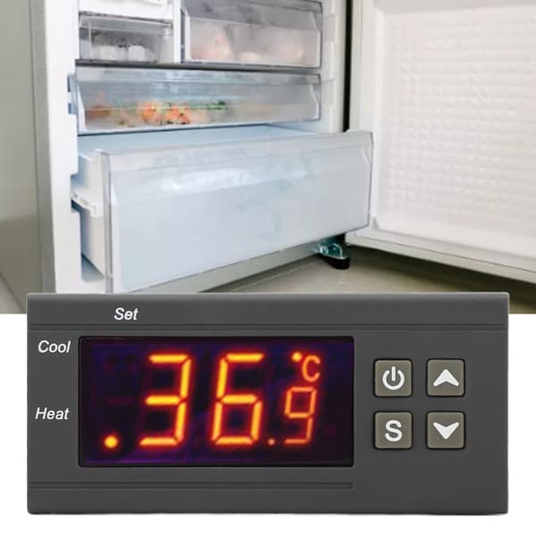 STC 1000 Digital Termostat Controller, 110-220V AC Temp Modul til Fermenter, Køleskab, Brygning