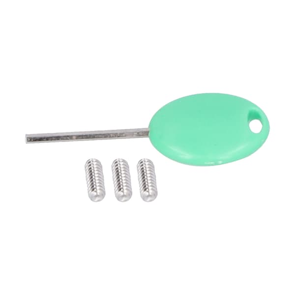 Surfbräda Fenboxplugg 3-pack - Fenkanalbas i plast med skruvar, grön