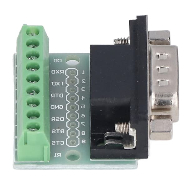 DB9 Han til Skrueterminal 9P Adapterkort til RS232 RS485 Seriel Forbindelse