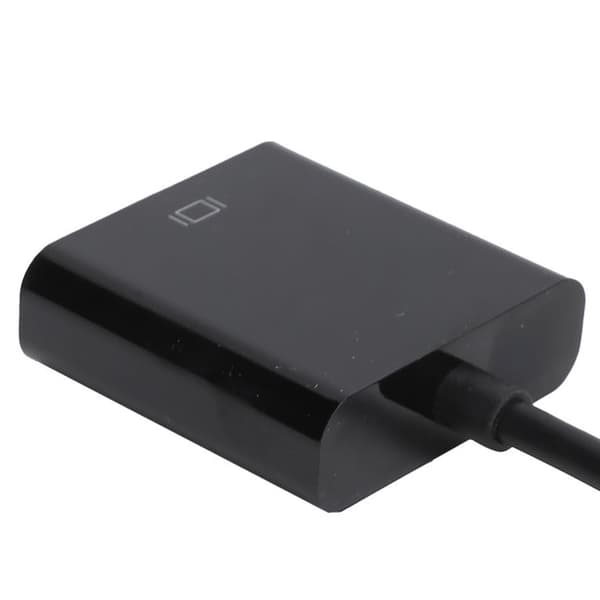 Mini DP uros-VGA naaras -sovitin, ABS musta, ThinkPad-kannettaville ja PC:lle, 1 kpl
