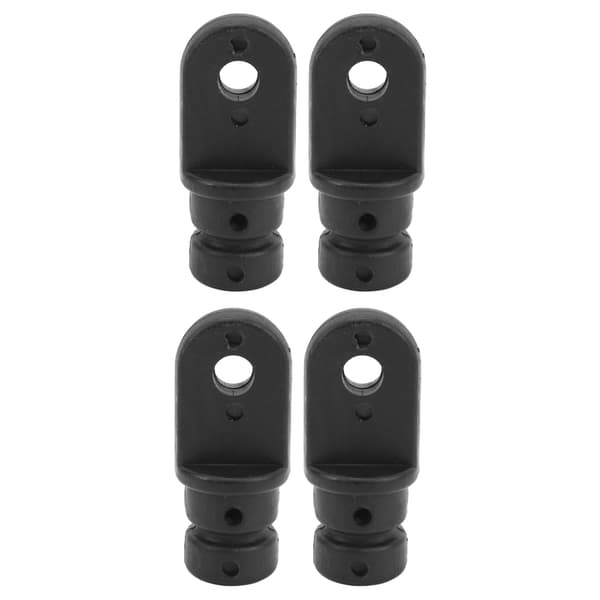 4-pak nylon Bimini kaleche endestykker 5/8 tommer sort marine bådudstyr
