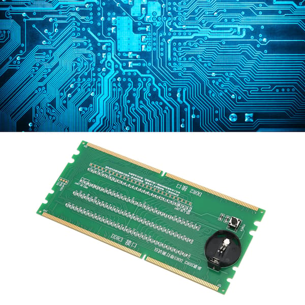 PC RAM Tester DDR2 DDR3 2-i-1 PCB Material Lysemitterende Dioder Desktop Bundkort Tester med LED