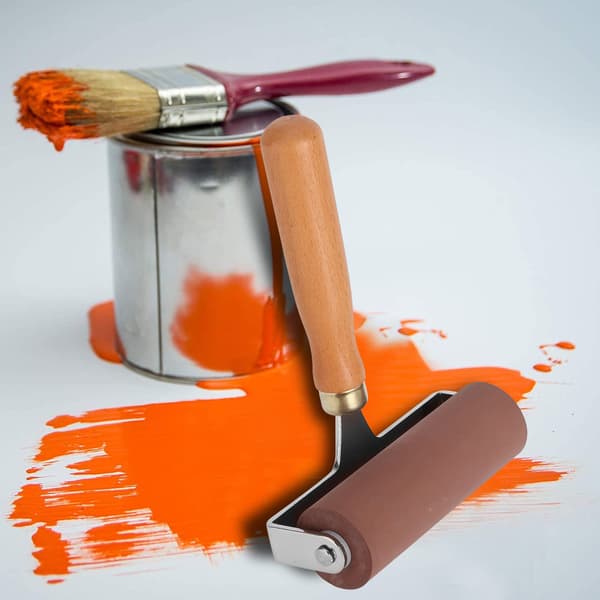 Brayer Blød Fleksibel Robust Holdbar Elastisk Gummirulle til Bogtryk Scrapbøger 10cm