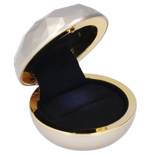 Lyxig Velour LED Ringask Elegant Frostad Yta Smyckespresentfodral för Bröllopsförslag