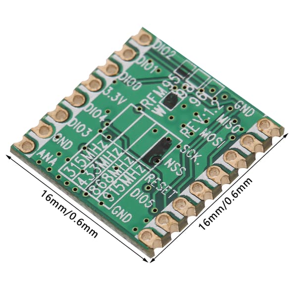 RFM96W 433MHz LoRa trådløs transceivermodul 20dBm SX1276 RF-kort
