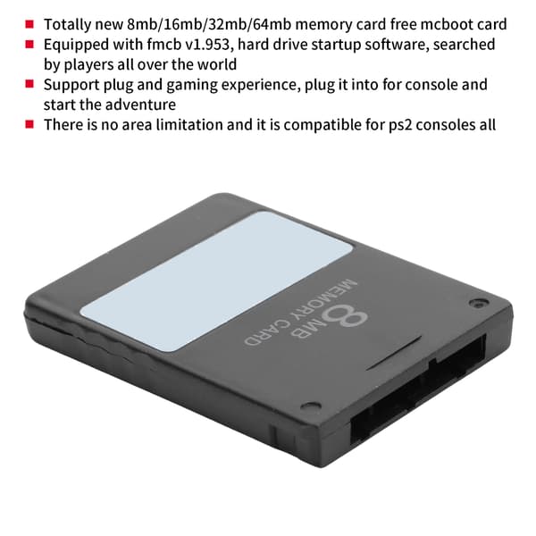 Spel FMCB V1.953 Minneskort Gratis MCBoot Programvara Datalagringskort för PS2 / PlayStation 28MB