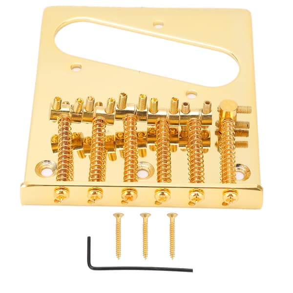 6 guldsadlar Telecaster Stallplatta, Single Coil Pickup-fäste för TL Elgitarr
