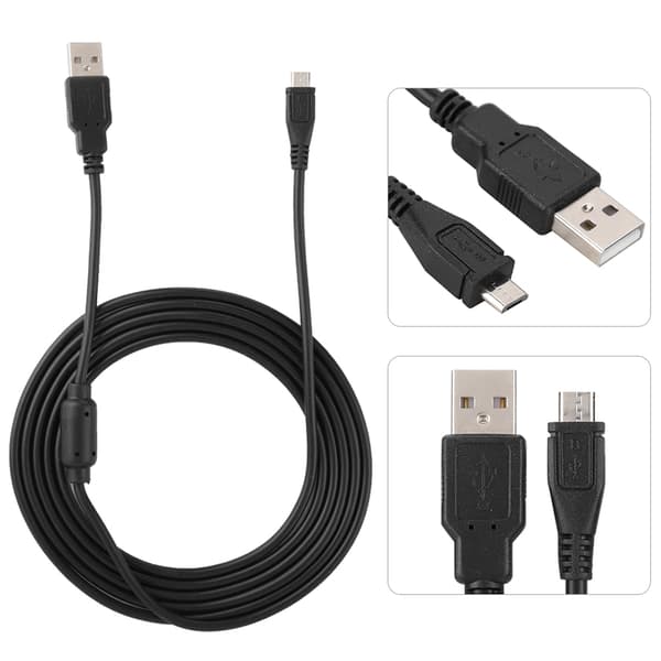 USB-laddningskabel 1,8 m ABS för PS4 Slim Pro Gamepad-kontroll, 1-pack