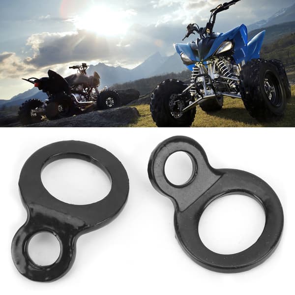 Par trailer surringsringe D-formet rustfrit stål til motorcykel, cykel, kajak, ATV