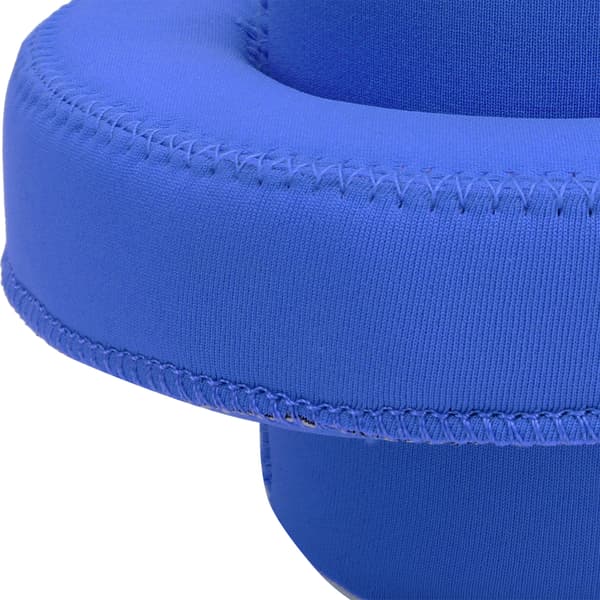 Blå neopren dryckeshållare för pool, flytande burkhållare för 330 ml burk, simutrustning