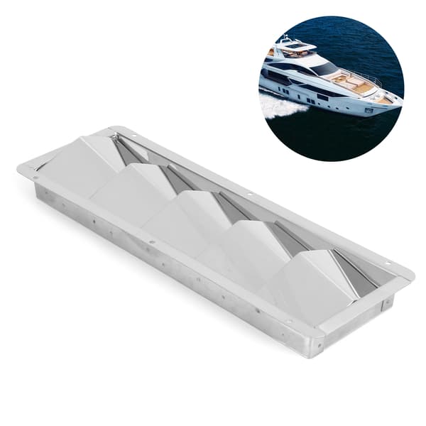 5 slidser båd lamelventil rektangel rustfrit stål holdbar ventilationsrist hardware montering