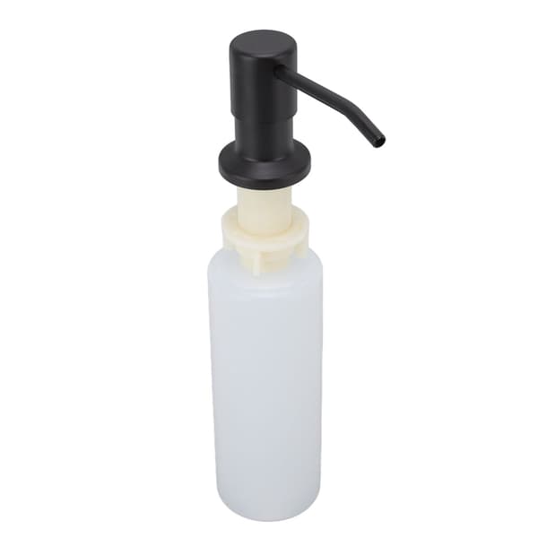 300 ml rustfrit stål 360° roterende køkkensæbedispenser, sort multifunktionel vaskesæbepumpe