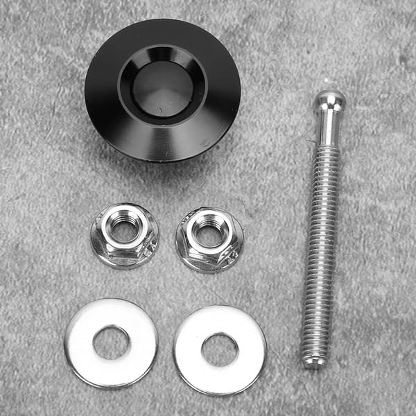 30 mm / 1,2 tommer Universal Bil Trykknap Quick Release Motorhjelm Låse Sort