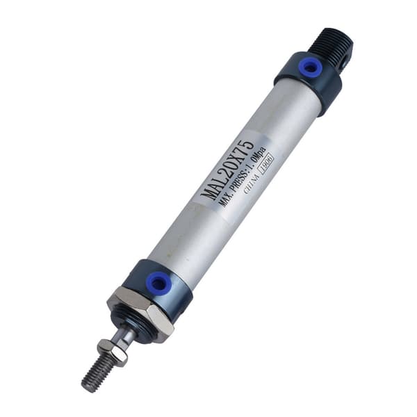 MAL 20 mm boring dobbeltvirkende pneumatisk cylinder 75 mm slaglængde luftaktuator i aluminiumslegering