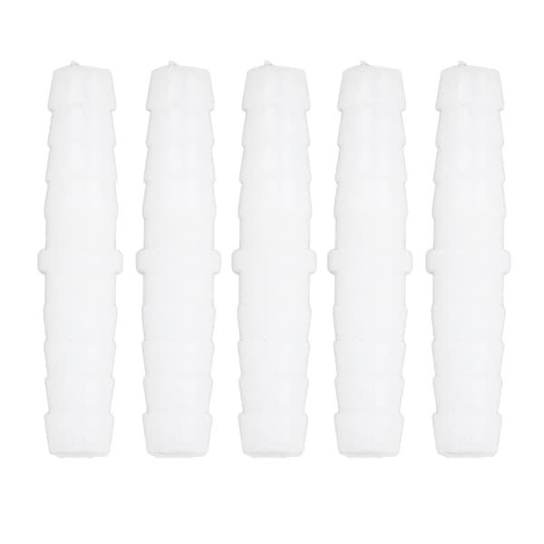 10 st plastslangkoppling rak skarvförbindare 6mm x 6mm