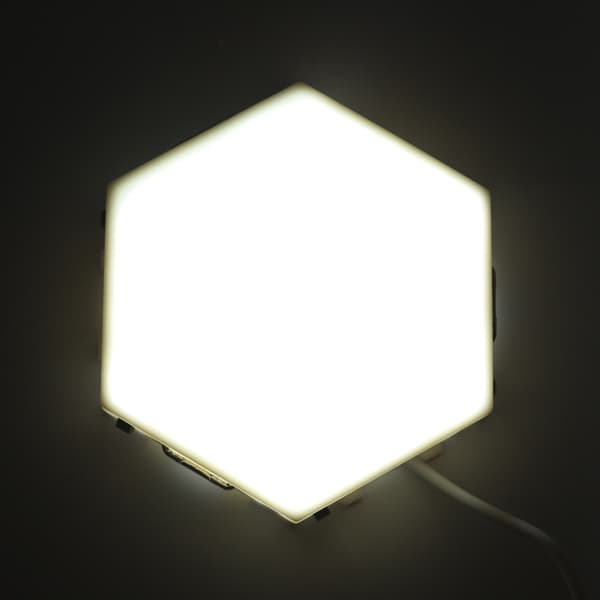 Hexagonal DIY Vägglampa Heminredning 100V-240V 5 Lampor Sovrum Vardagsrum
