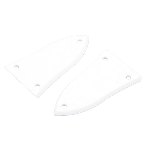 5 st vit 3-håls plast truss rod täckplåtsats för elgitarr bas tillbehör