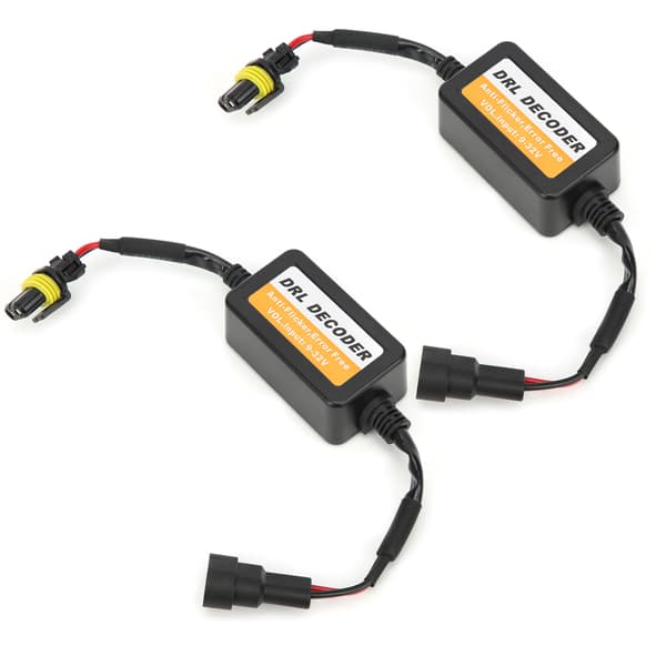 Universal kørelysdekoder fejlfri 9006 LED-pærer anti-flimmer 9-32V