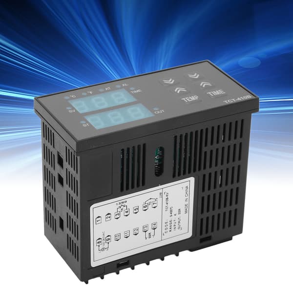 Termostatstyring 2-i-1 Digital Display Timer til Varmepresse 100-240V