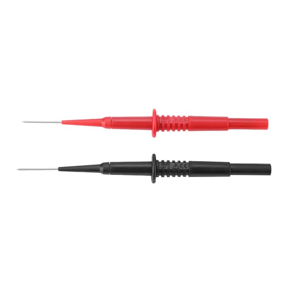 P5008 2-delt sort rød isoleret bananstik multimeter probe piercing testnåle