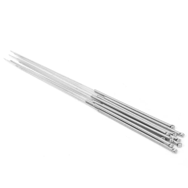 3D-printerdyse-rensesæt, sølvfarvet rustfrit stål, 0,2-0,4 mm 5-delt sæt