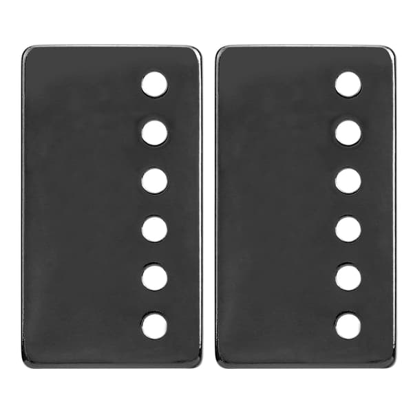 2 stk. 50 mm & 52 mm sorte nikkel pickup-covers til elektrisk guitar dele tilbehør