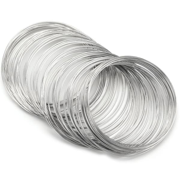 100 stk. 55 mm diameter Memory Wire Armbåndsløkker til smykkefremstilling
