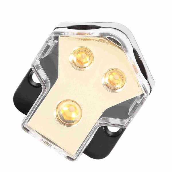 Bil Audio Strømforsyning Distribution 1*1GA Ind 2*4GA Ud Blok Splitter