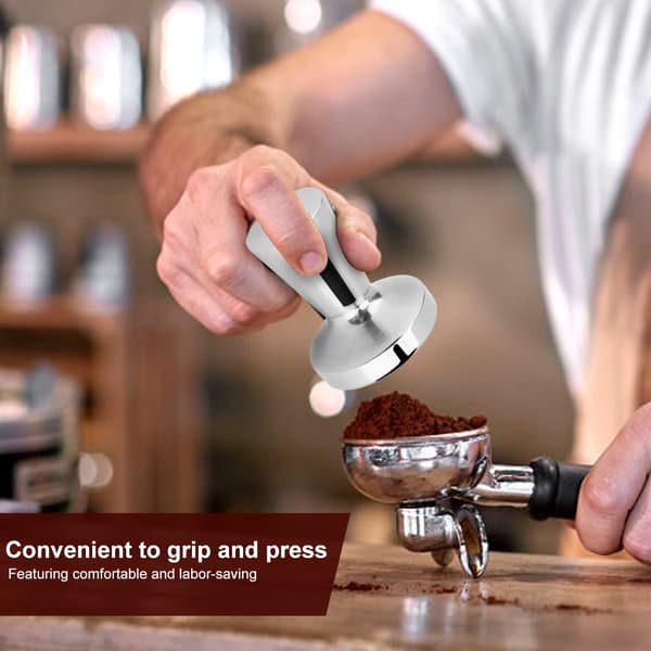 Stempelkande i rustfrit stål til kaffe og espressobønner