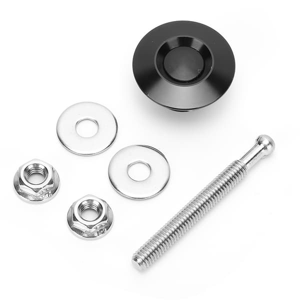 30 mm / 1,2 tommer Universal Bil Trykknap Quick Release Motorhjelm Låse Sort