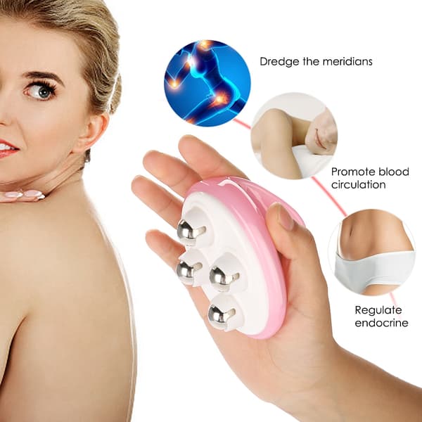 Rustfrit Stål Kugle Perle Kropsudrensende Massager Muskel Smertelindring Afslappende Massageværktøj