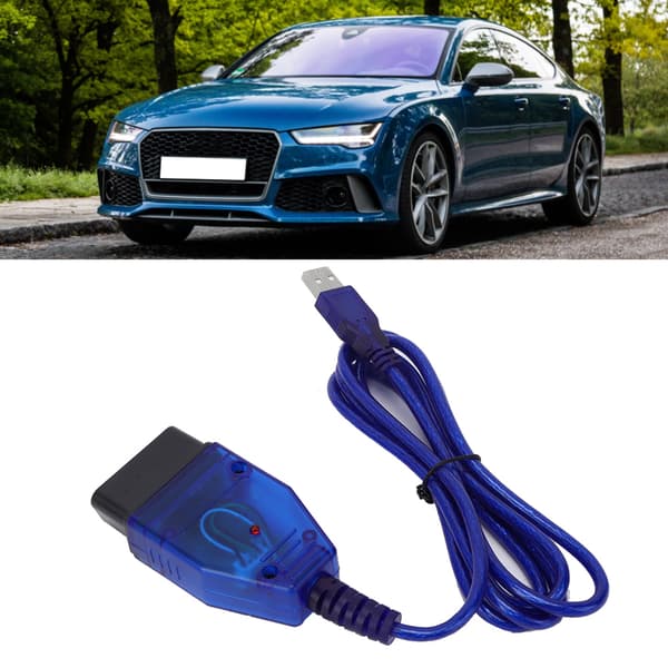 Bildiagnostisk testkabel för KKL USB-skannerkabel passar för Fiat