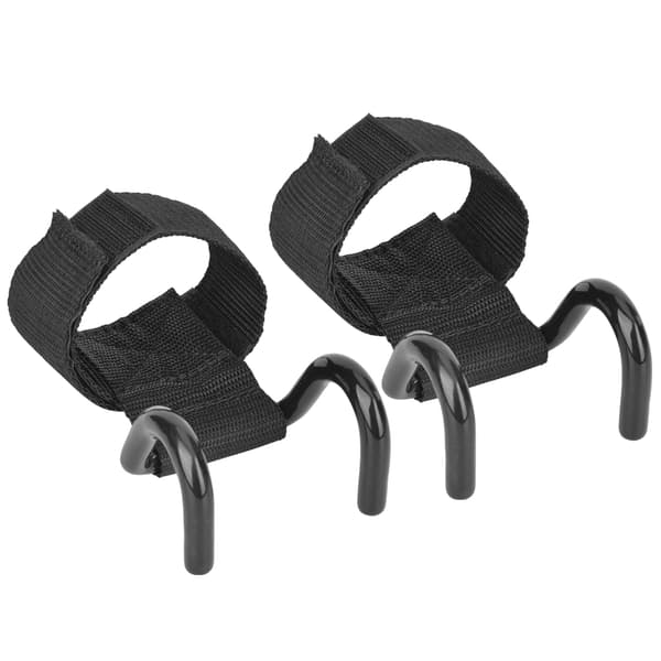 2-pack tyngdlyftningskrokar med greppremmar handledsstöd för gymträning och träningsutrustning